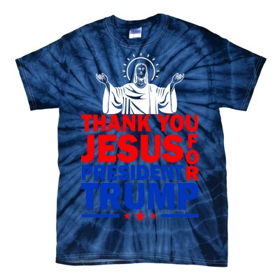 Thank You Jesus For President Trump Tie-Dye T-Shirt