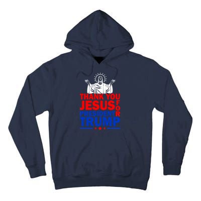 Thank You Jesus For President Trump Tall Hoodie