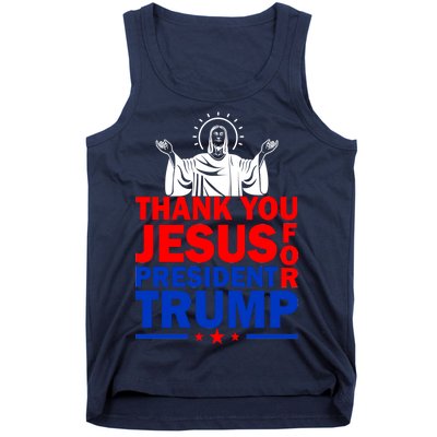 Thank You Jesus For President Trump Tank Top