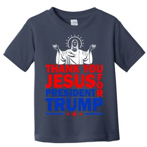 Thank You Jesus For President Trump Toddler T-Shirt