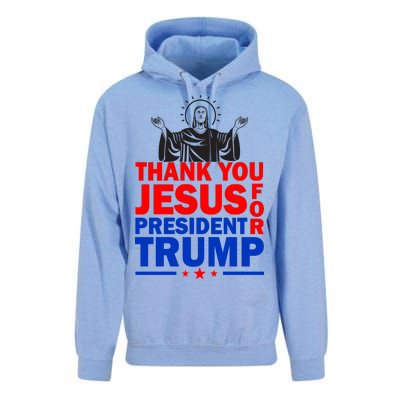 Thank You Jesus For President Trump Unisex Surf Hoodie