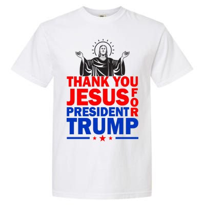 Thank You Jesus For President Trump Garment-Dyed Heavyweight T-Shirt