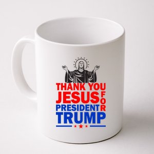 Thank You Jesus For President Trump Coffee Mug