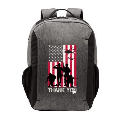 Thank You Memorial Day Soldiers USA Flag Vector Backpack