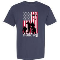 Thank You Memorial Day Soldiers USA Flag Garment-Dyed Heavyweight T-Shirt