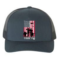 Thank You Memorial Day Soldiers USA Flag Yupoong Adult 5-Panel Trucker Hat