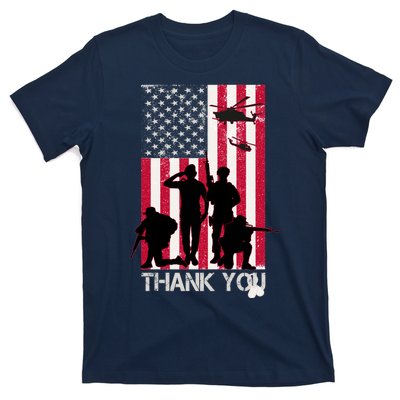 Thank You Memorial Day Soldiers USA Flag T-Shirt