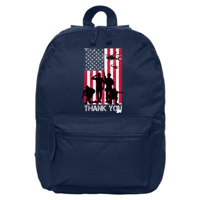 Thank You Memorial Day Soldiers USA Flag 16 in Basic Backpack