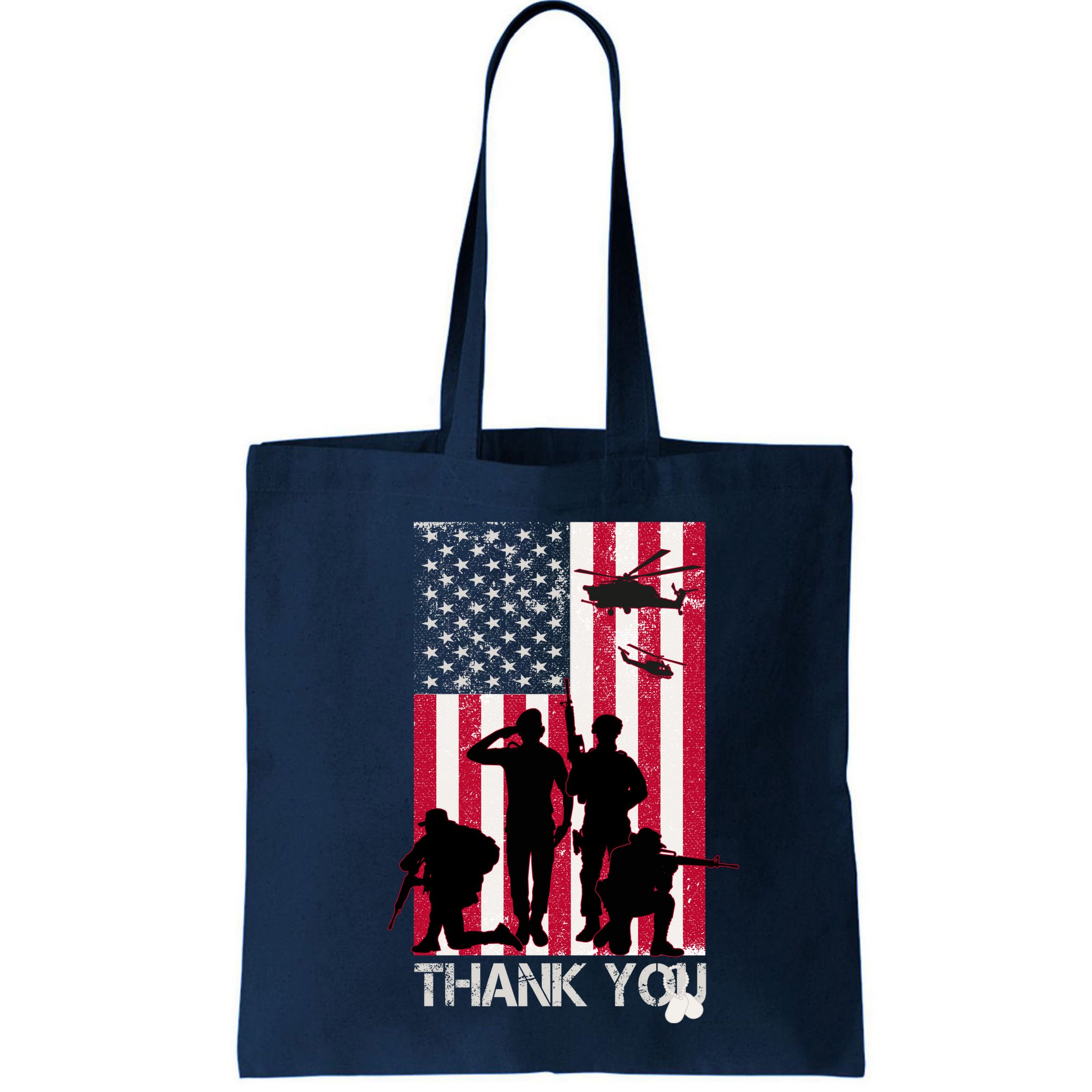 Thank You Memorial Day Soldiers USA Flag Bag