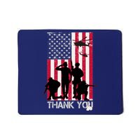 Thank You Memorial Day Soldiers USA Flag Mousepad