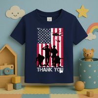 Thank You Memorial Day Soldiers USA Flag Toddler T-Shirt