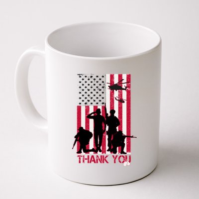 Thank You Memorial Day Soldiers USA Flag Coffee Mug