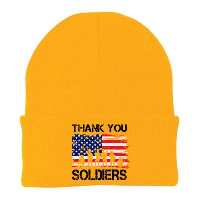 Thank You Soldiers Knit Cap Winter Beanie