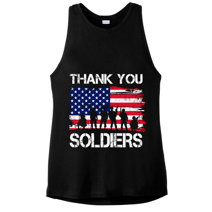 Thank You Soldiers Ladies PosiCharge Tri-Blend Wicking Tank
