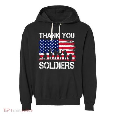 Thank You Soldiers Garment-Dyed Fleece Hoodie