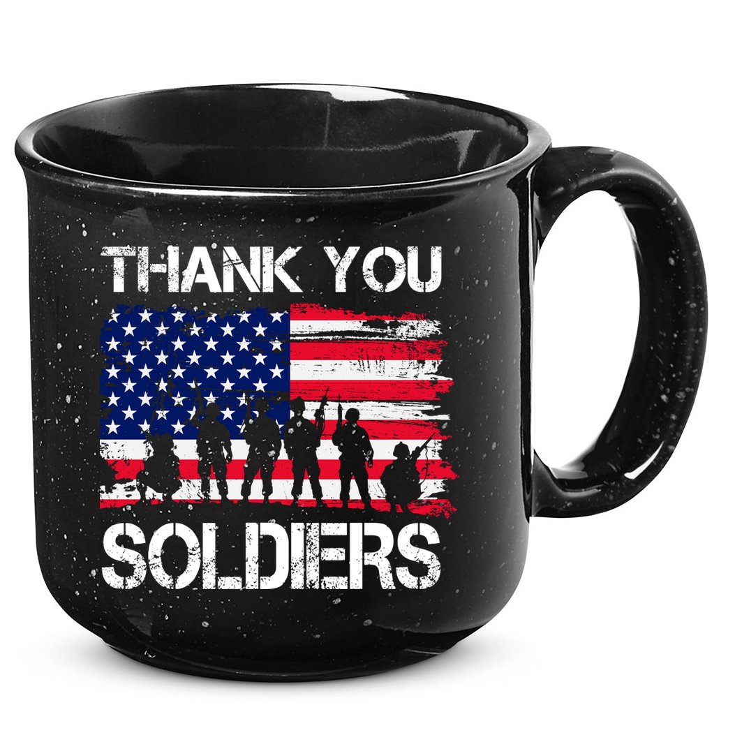 Thank You Soldiers 15oz Campfire Ceramic Mug