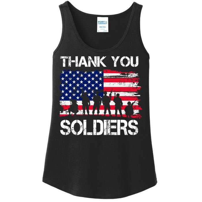 Thank You Soldiers Ladies Essential Tank