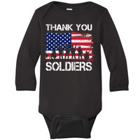 Thank You Soldiers Baby Long Sleeve Bodysuit