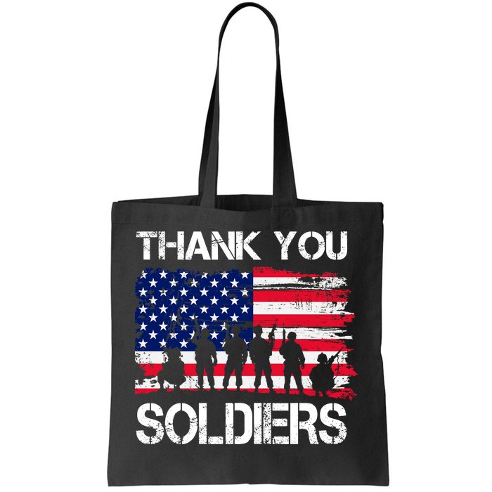 Thank You Soldiers Tote Bag