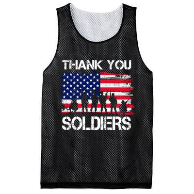 Thank You Soldiers Mesh Reversible Basketball Jersey Tank