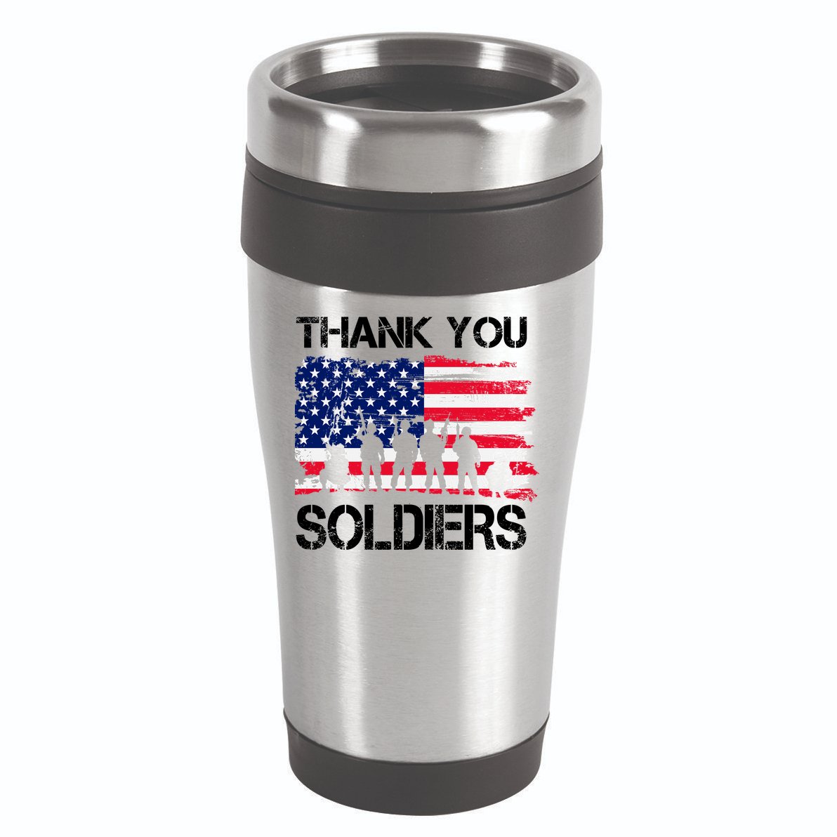 Thank You Soldiers 16oz Travel Tumbler