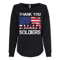 Thank You Soldiers Womens California Wash Sweatshirt