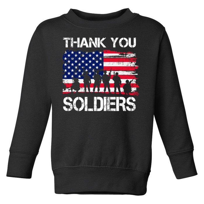 Thank You Soldiers Toddler Sweatshirt