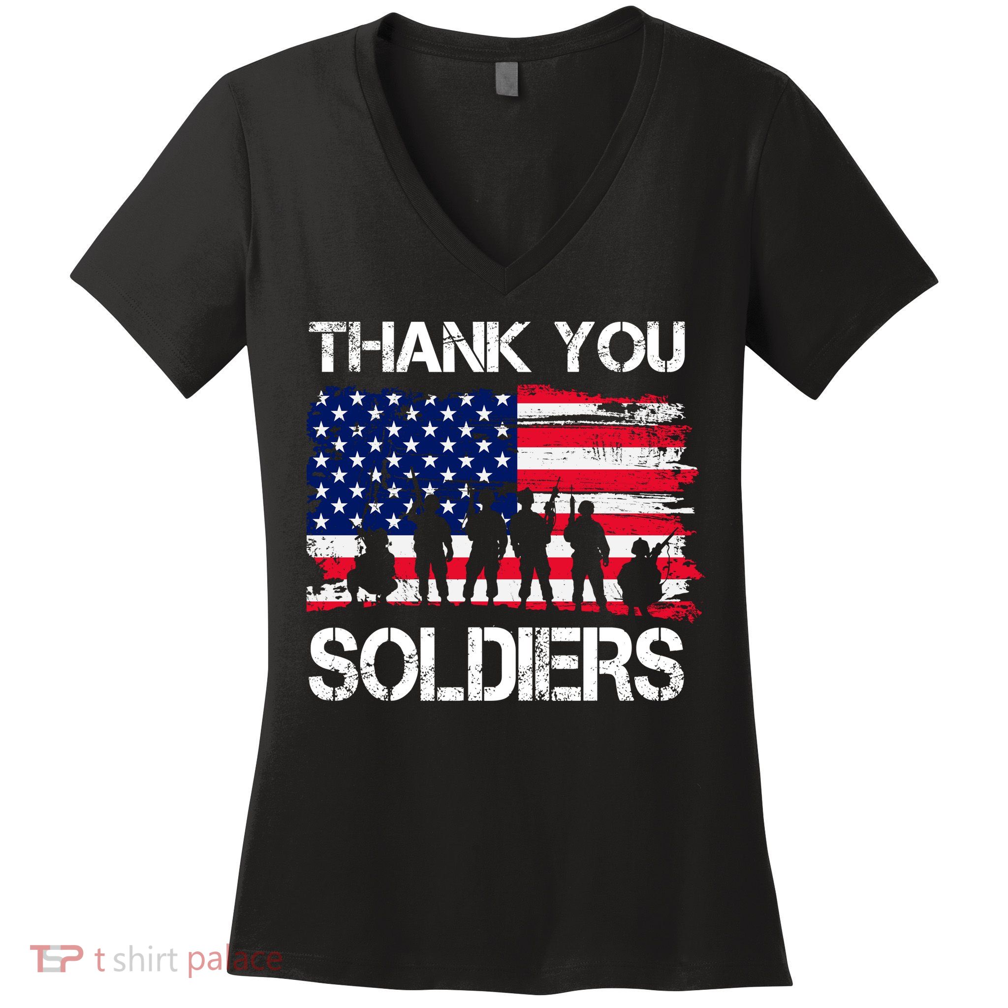 Thank You Soldiers Women's V-Neck T-Shirt