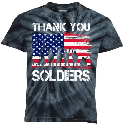 Thank You Soldiers Kids Tie-Dye T-Shirt