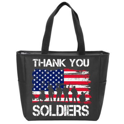 Thank You Soldiers Zip Tote Bag