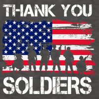 Thank You Soldiers Vector Backpack