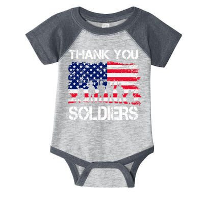 Thank You Soldiers Infant Baby Jersey Bodysuit