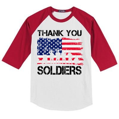 Thank You Soldiers Kids Colorblock Raglan Jersey