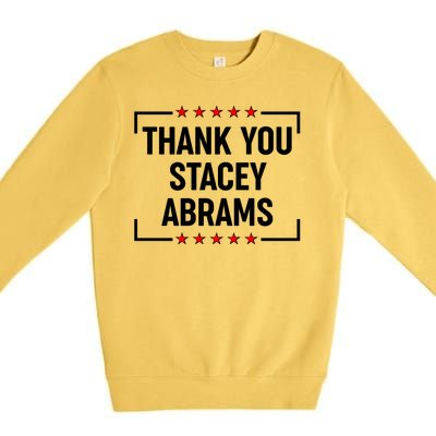 Thank You Stacey Abrams Premium Crewneck Sweatshirt