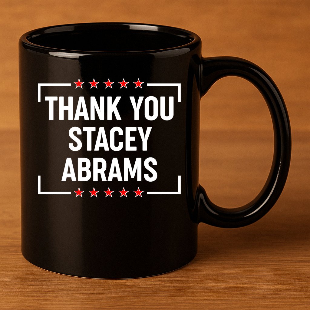 Thank You Stacey Abrams 11oz C Handle Ceramic Mug