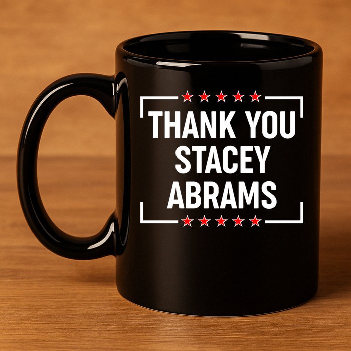 Thank You Stacey Abrams 11oz C Handle Ceramic Mug