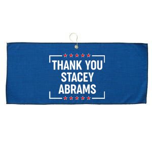 Thank You Stacey Abrams Large Microfiber Waffle Golf Towel