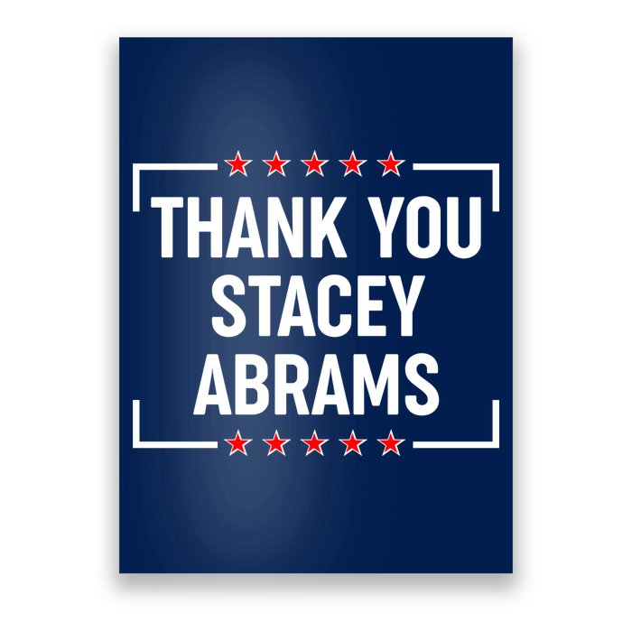 Thank You Stacey Abrams Poster