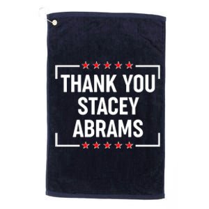 Thank You Stacey Abrams Platinum Collection Golf Towel