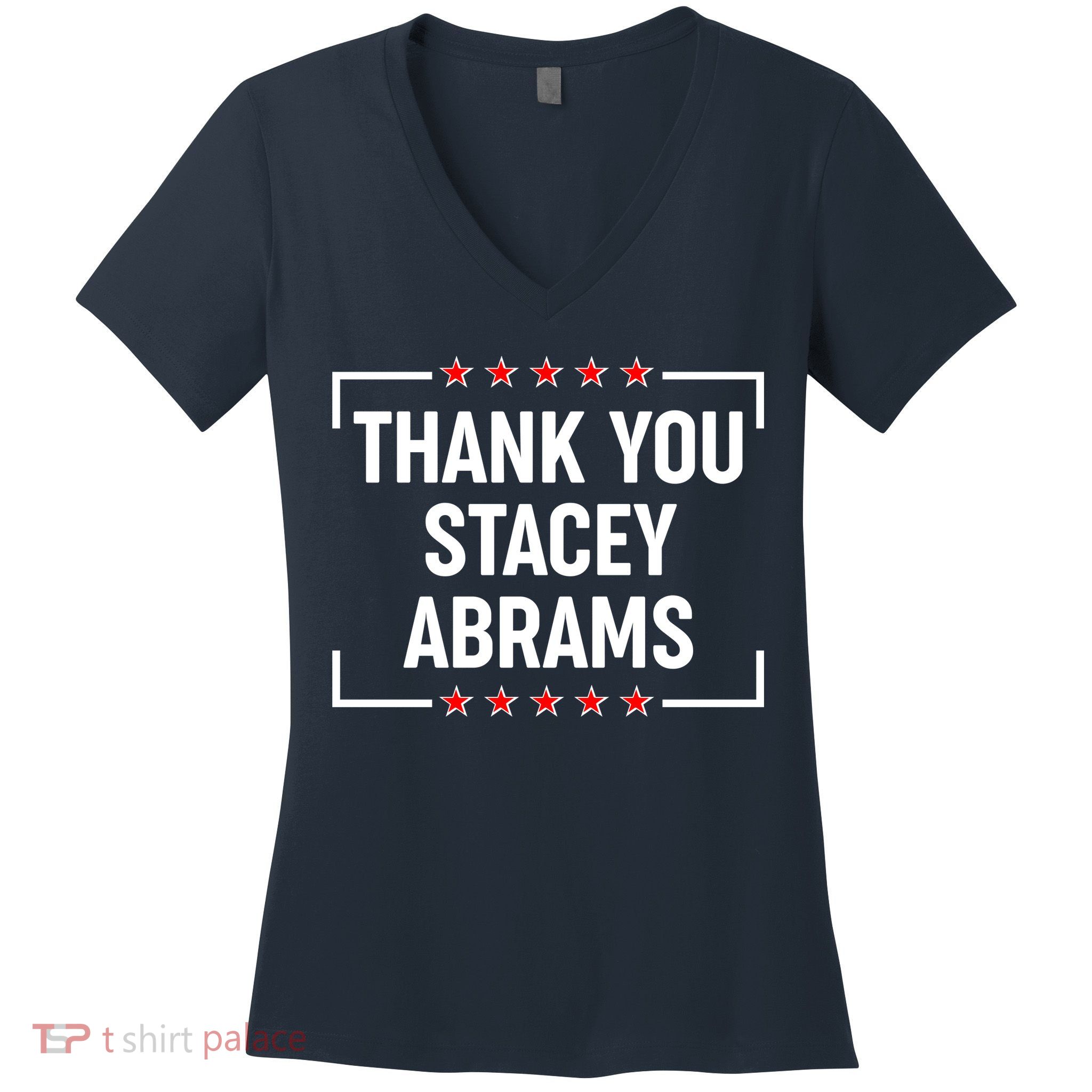 Thank You Stacey Abrams Women's V-Neck T-Shirt