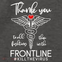 Thank You To All Those Fighting In The Frontline Vector Backpack