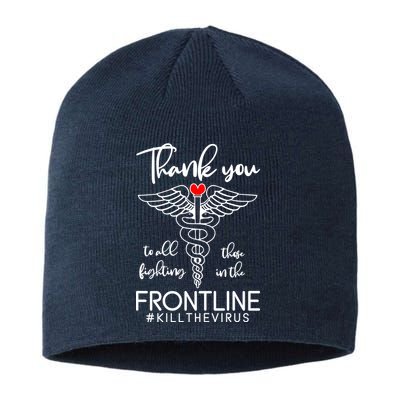 Thank You To All Those Fighting In The Frontline Sustainable Beanie