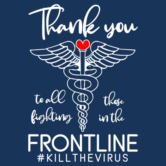 Thank You To All Those Fighting In The Frontline 16 in Basic Backpack