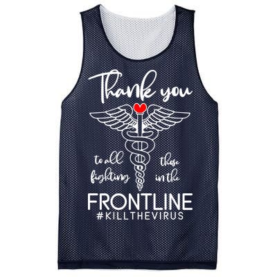 Thank You To All Those Fighting In The Frontline Mesh Reversible Basketball Jersey Tank