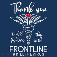 Thank You To All Those Fighting In The Frontline Mousepad