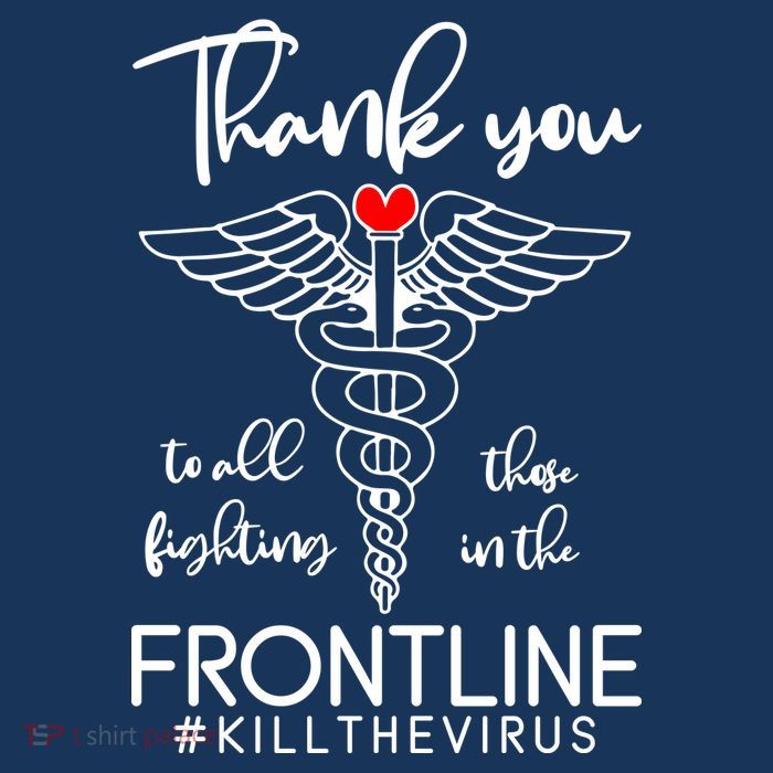 Thank You To All Those Fighting In The Frontline Cooling Performance Long Sleeve Crew