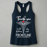 Thank You To All Those Fighting In The Frontline Womens Tank Top