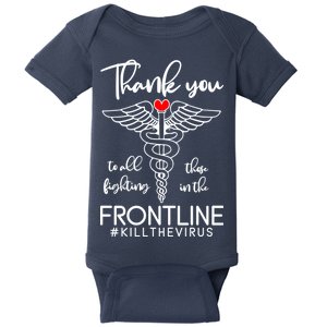 Thank You To All Those Fighting In The Frontline Baby Bodysuit