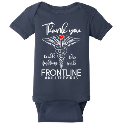 Thank You To All Those Fighting In The Frontline Baby Bodysuit