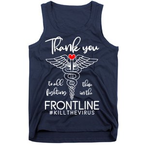 Thank You To All Those Fighting In The Frontline Tank Top